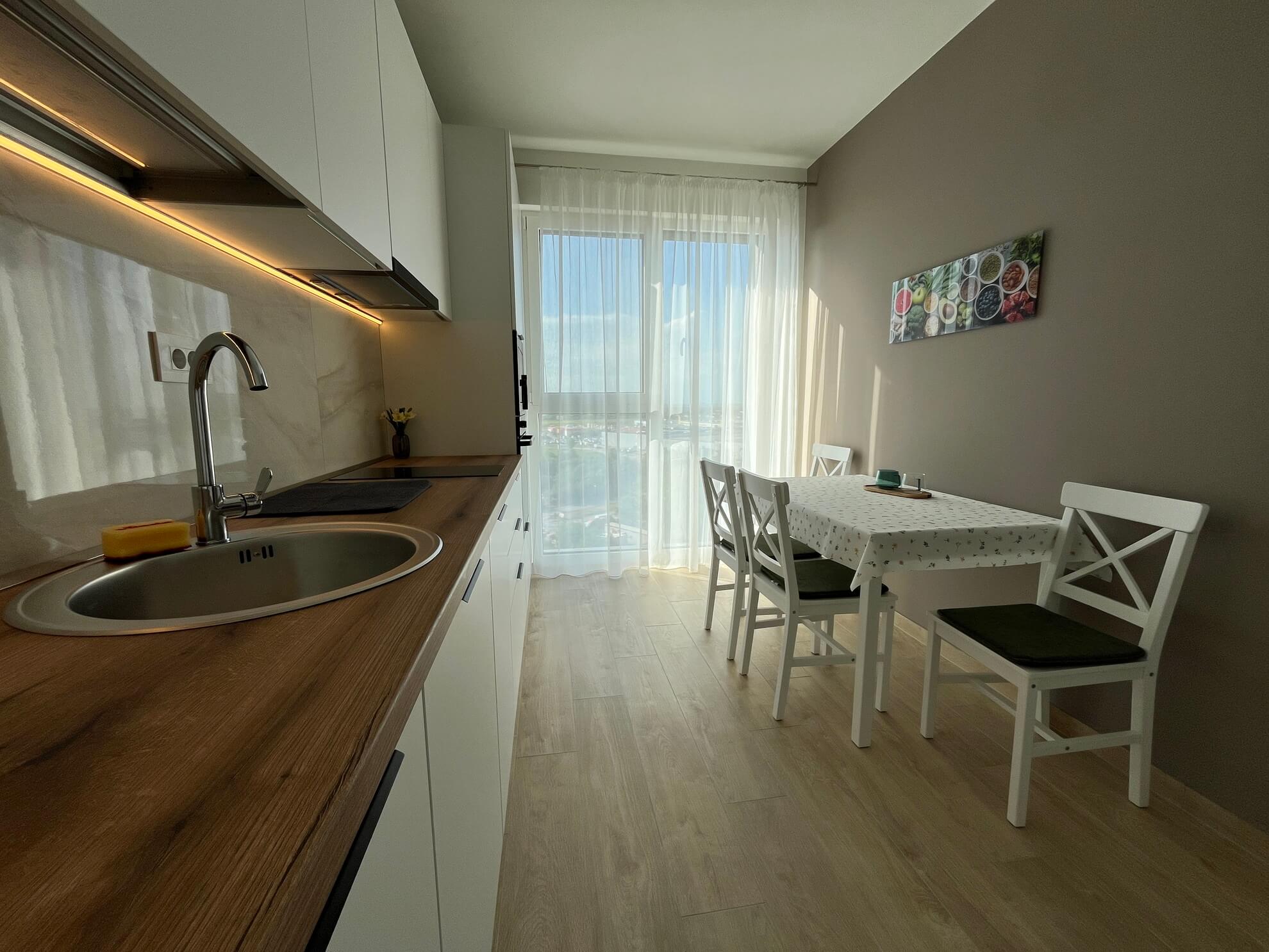 Bucatarie inchiriere apartament 1 camera Timisoara calea Aradului